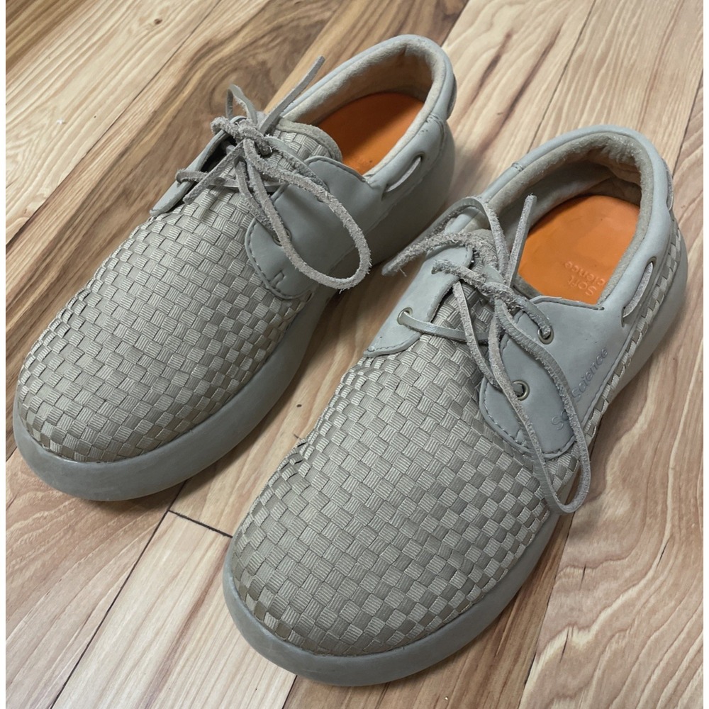 Soft Science Shoes Women's Beige Comfort Lace Up Casual Loafer Beach Size 10